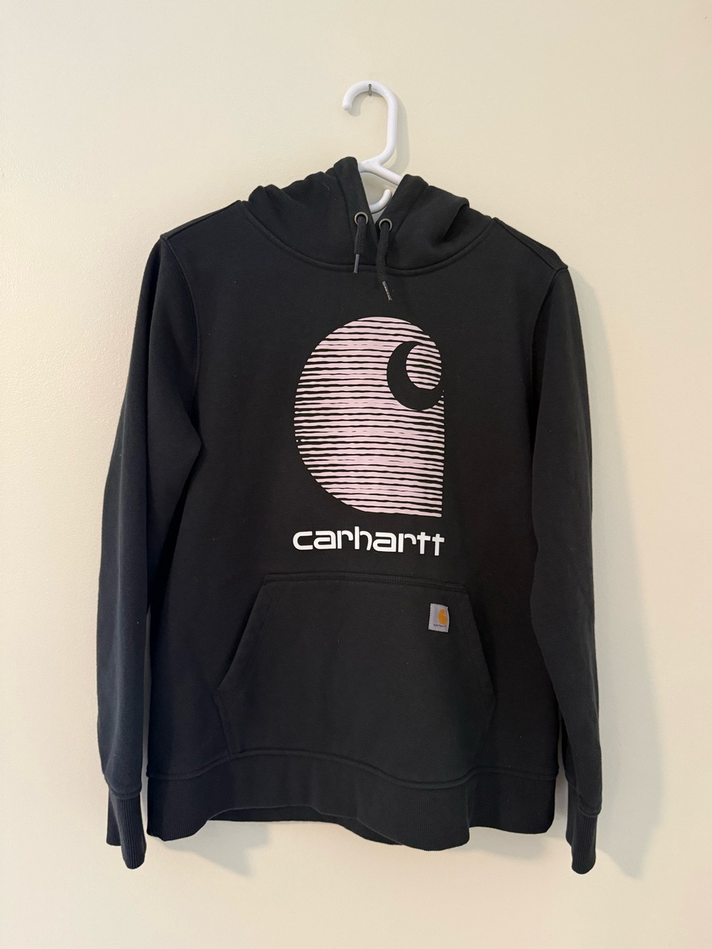 Carhartt Rain Defender Ladies Hoodie Sz L Black